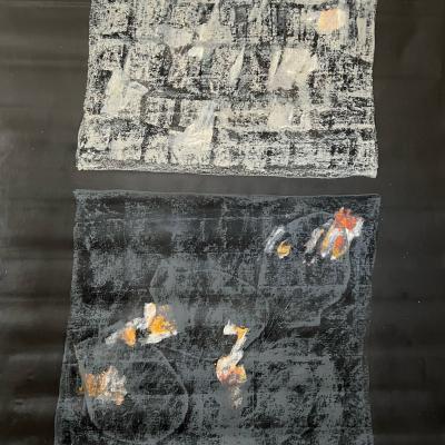 Huile Acrylique Sur Toile 215 X 158 Cm