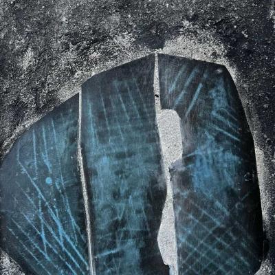 Collage Radiographie Sable Sur Carton Dans Un Ensemble De 24 Pages 01